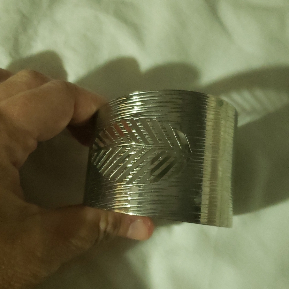 Silver cuff bracelet